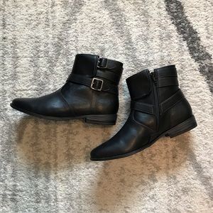Classy Black Ankle Boots, Size 8, Never Worn